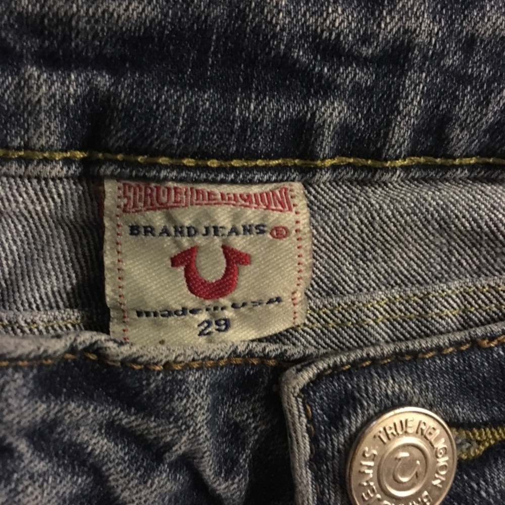 29 True Religions boot cut denim jeans blue light - Picture 3 of 8